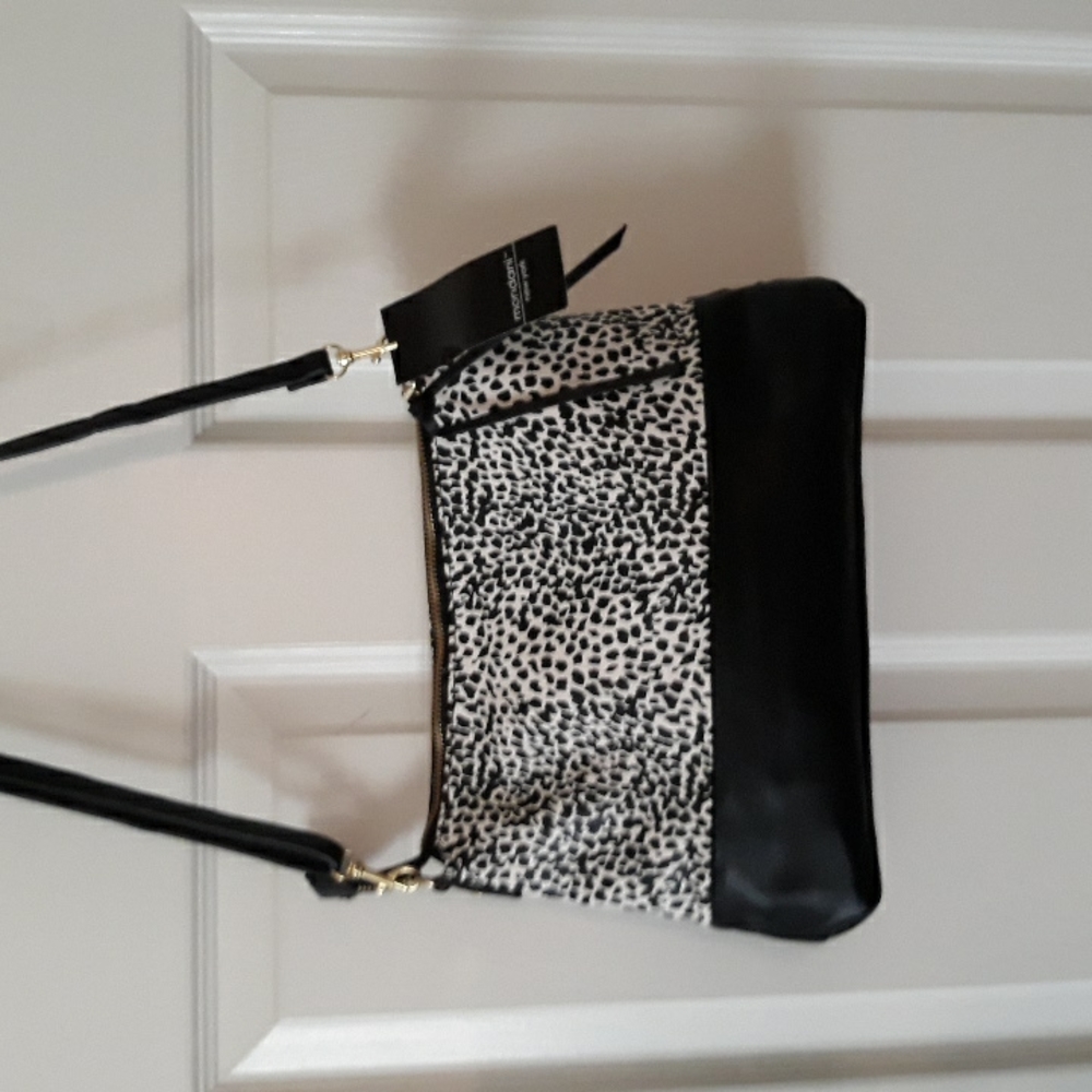 Hand/shoulder bag Black & White